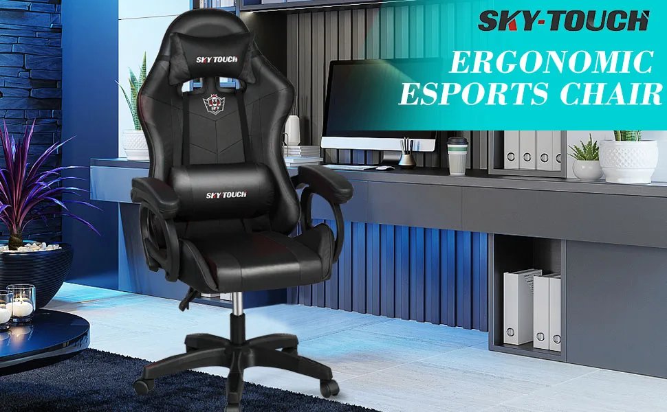 Gaming chair Adjustable Computer chair Pc office