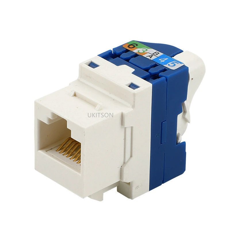 Whirling Wire CAT6 RJ45 Toolless LAN Insert Keystone Ethernet Module Jack Gigabit UTP Tool-free Ineternet Socket