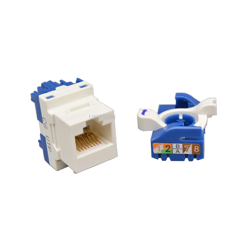 Whirling Wire CAT6 RJ45 Toolless LAN Insert Keystone Ethernet Module Jack Gigabit UTP Tool-free Ineternet Socket