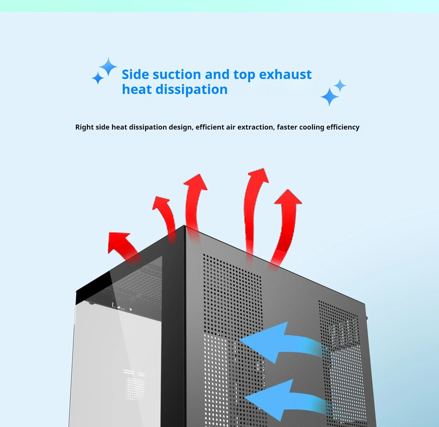 Power Train Dreamland PRO PC Gaming Case ATX MATX ITX Motherboard 360 Water-Cooled Sea View Room Double-Sided Glass Computer Cas