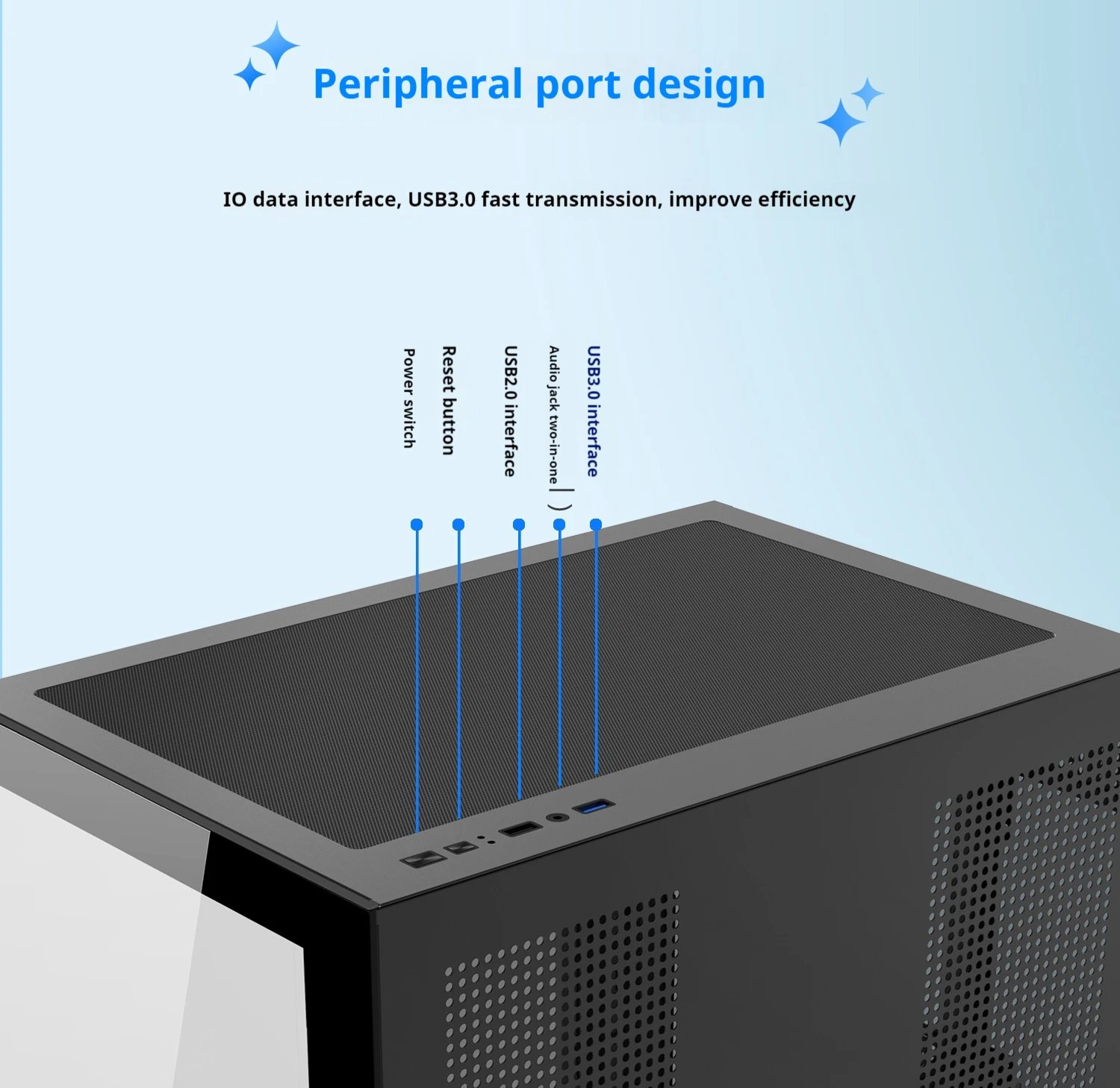 Power Train Dreamland PRO PC Gaming Case ATX MATX ITX Motherboard 360 Water-Cooled Sea View Room Double-Sided Glass Computer Cas