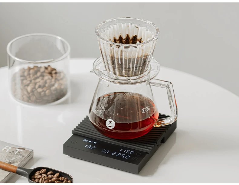 TIMEMORE Basic 3 Black Mirror Pour Over Coffee Scale Espresso Scale,Flow Rate, Auto Timer,Ratio, 3 Brewing Modes, 2kg Capacity TIMEMORE Basic 3 Black Mirror Pour Over Coffee Scale Espresso Scale,Flow Rate, Auto Timer,Ratio, 3 Brewing Modes, 2kg Capacity