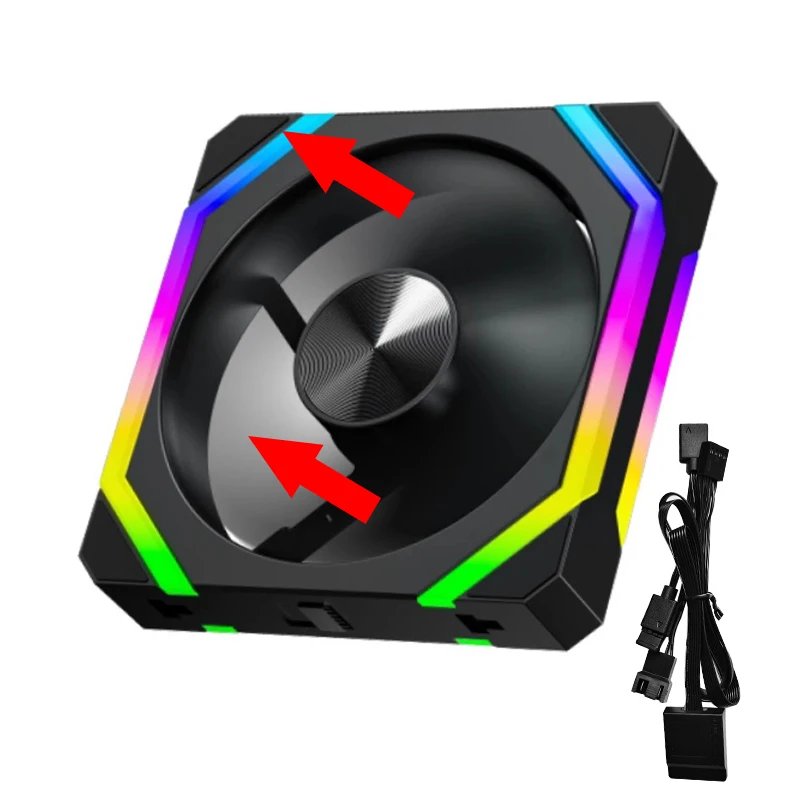 1 Black Reverse Fan