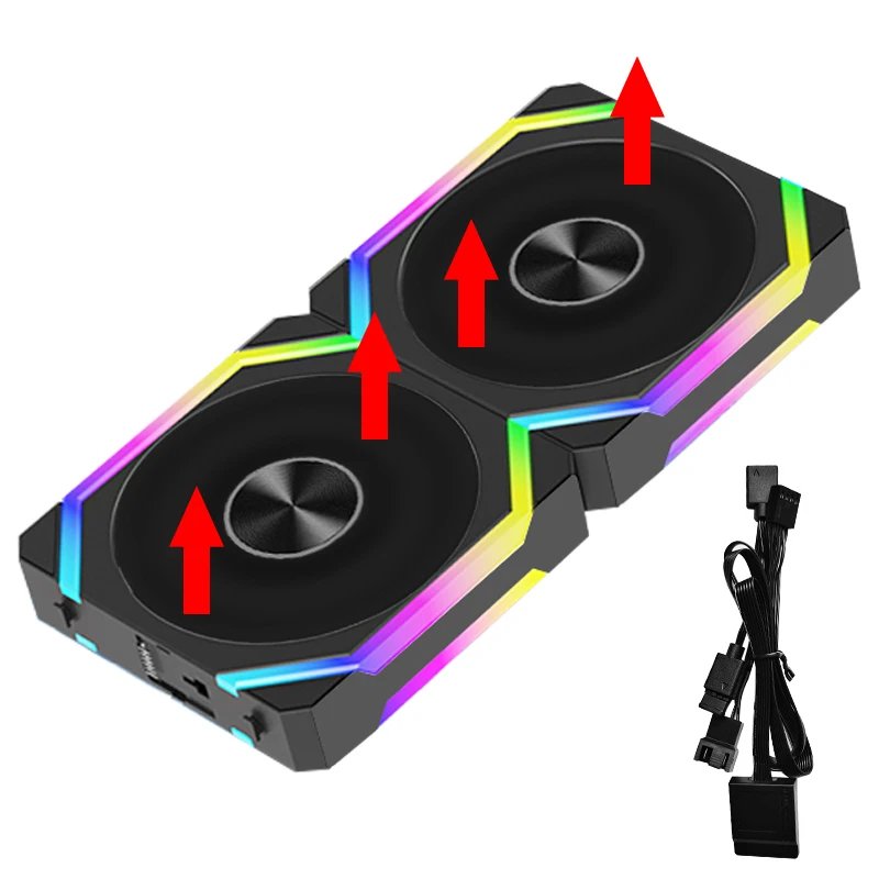 2 Black Reverse Fans